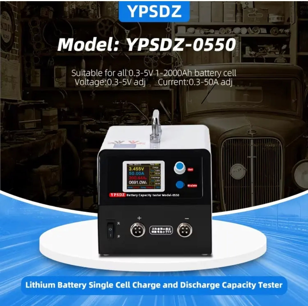 High Current 5V 50A Charge Discharge Detector YPSDZ-0550 Aging Load Analyzer Lithium Battery Capacity Tester