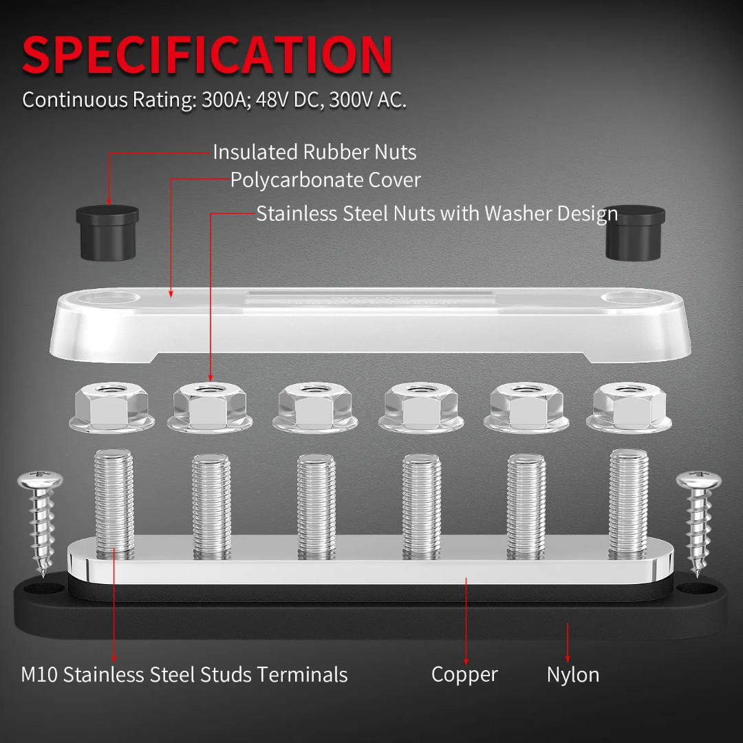 Copper Bus Bars M10