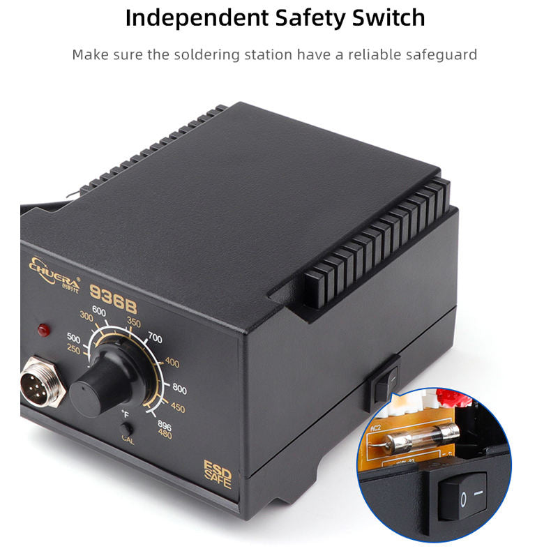 60W Anti-static Constant Temperature ESD 936 Soldering Station