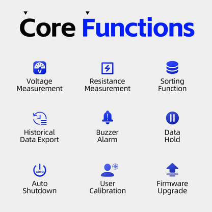 FNIRSI HRM-10 Lithium Battery Internal Resistance Tester.