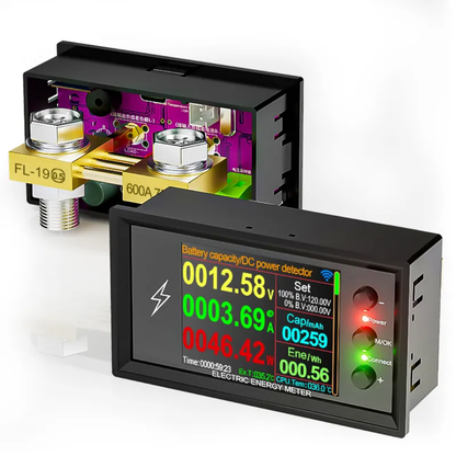 DT2OW DC 0-420V Tuya WiFi Smart Lithium Battery Capacity Detection Tester Digital Display Current Voltage Power Meter DT20