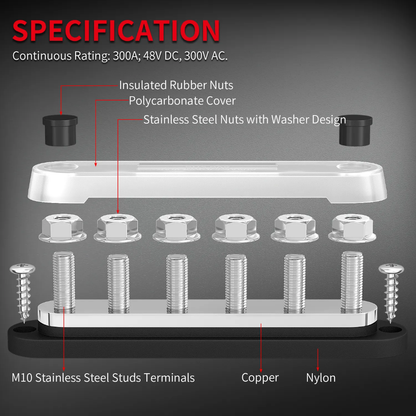 Copper Bus Bars M10