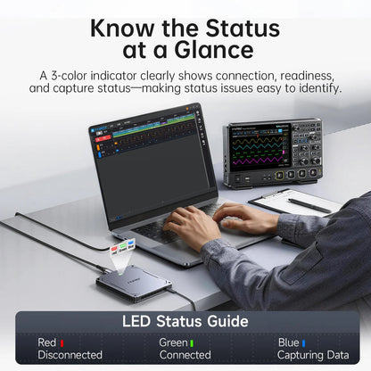 FNIRSI® DLA-16 Plus / DLA-32 Plus Logic Analyzer, USB 3.0, 4Gbit