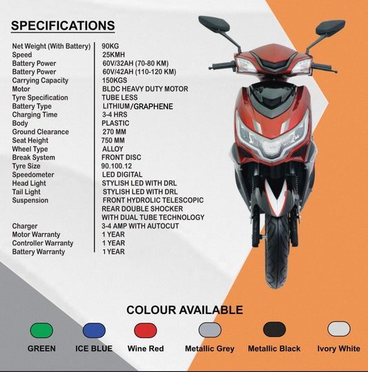 Electric Scooty 60v