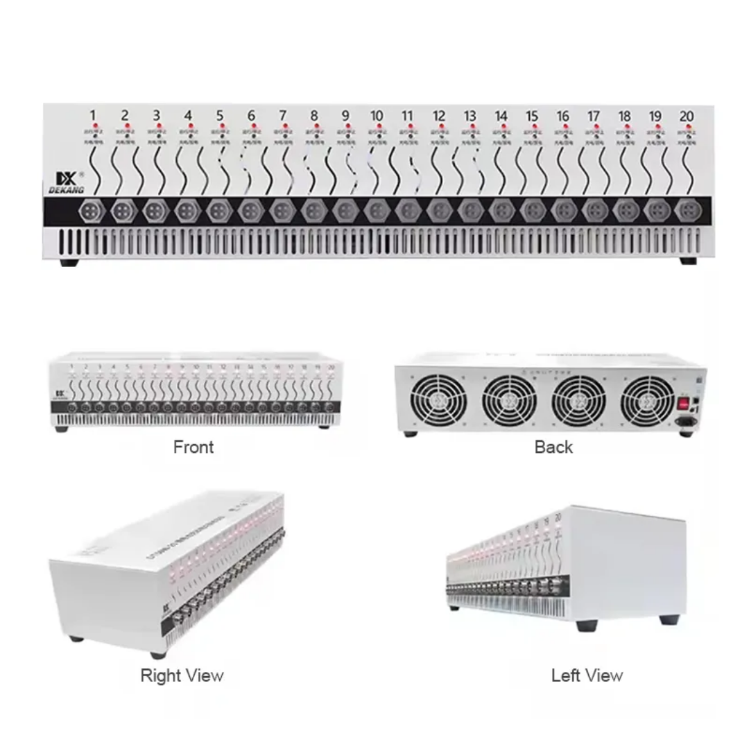 DT50W 20-Channel Lithium Ion Battery Tester 5V 10A Charge & Discharge Balance Maintenance Equipment for Lithium Batteries